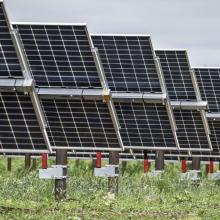 photo of solar pannels at Michichi Solar Farm