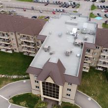 Aerian view of a building