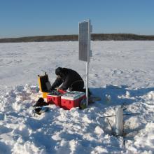 work in the snow