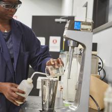 women technician working in a laboratory