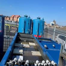 System inlet separator and gac vessels