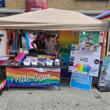 Matt quick at a pride event in Thunder Bay