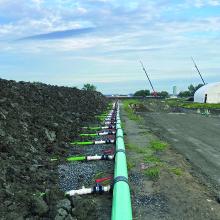 Installation using the biopile approach for environmental remediation at the former Pétromont petrochemical plant