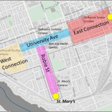 map of the Institutional District in Peninsula South neighbourhood, Halifax