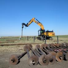 photo of Michichi Solar Farm construction site