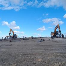 photo of Michichi Solar Farm construction site