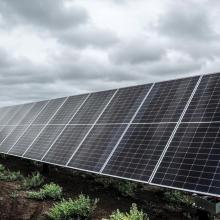 photo of solar pannels at Michichi Solar Farm