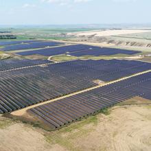 photo of solar pannels landscape at Michichi Solar Farm