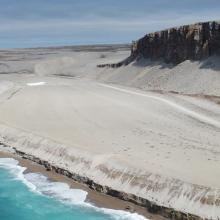 photo of shoreline landscape